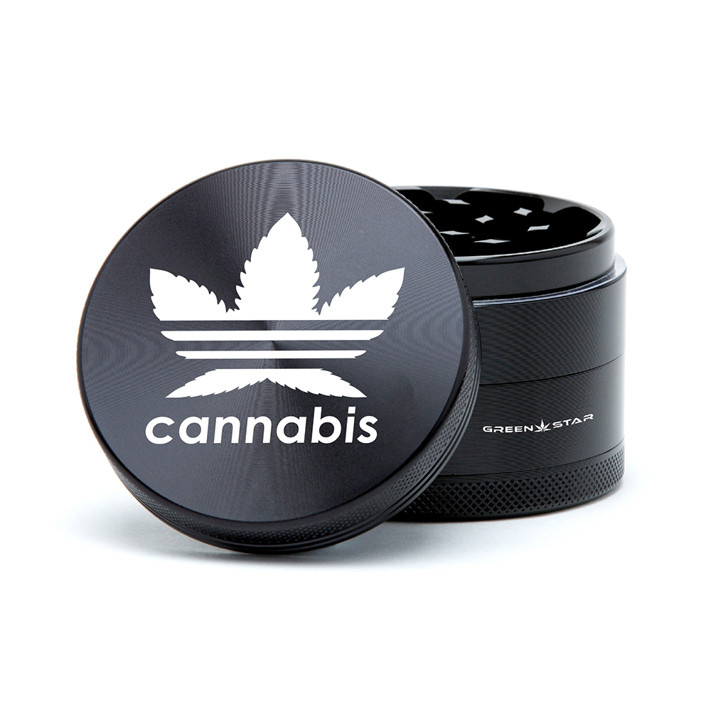 Green Star | 2.5" (63mm) Grinder - Cannabis Design_0