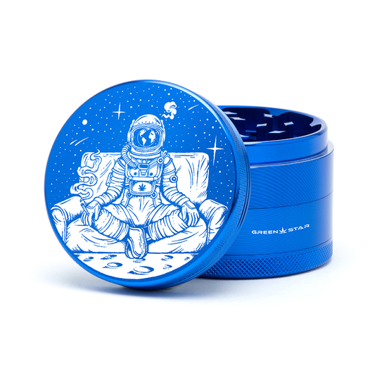 Green Star | 2.5" (63mm) Grinder - Astronaut Chillin on the Moon Design_0