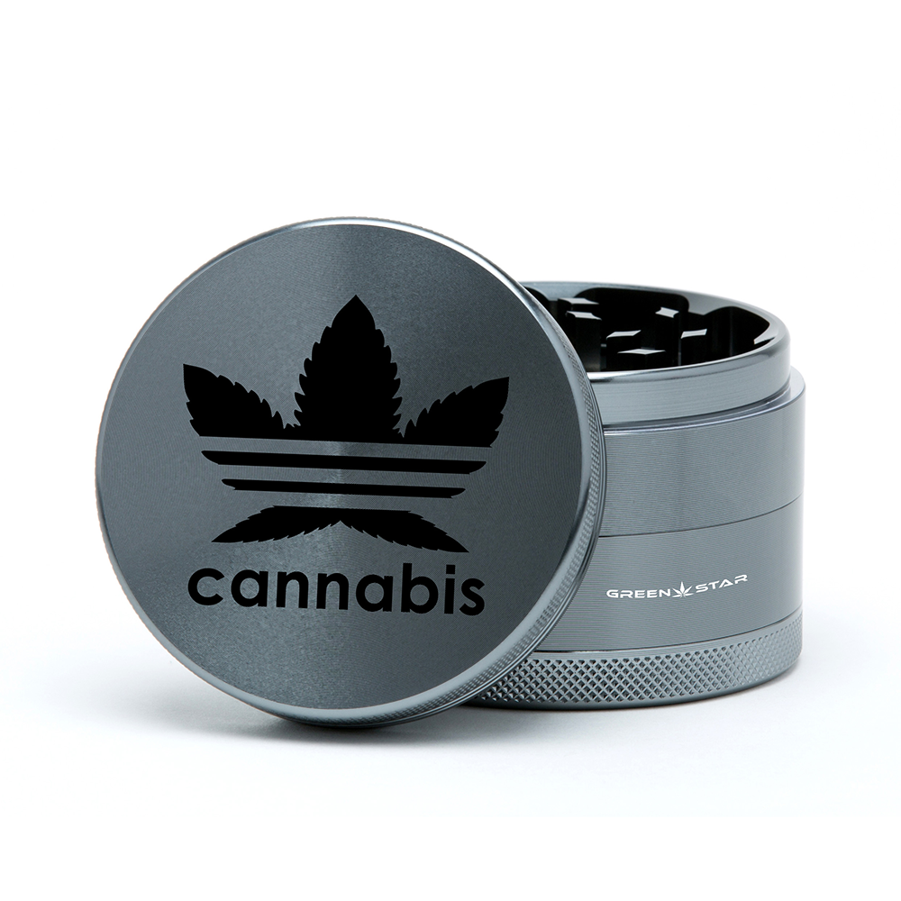 Green Star | 2.5" (63mm) Grinder - Cannabis Design_1