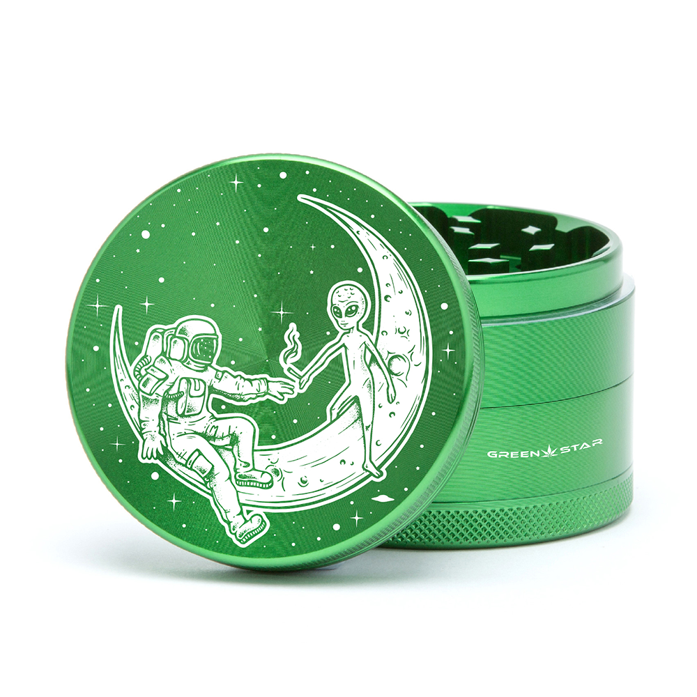 Green Star | 2.5" (63mm) Grinder - Best Buds Design_1