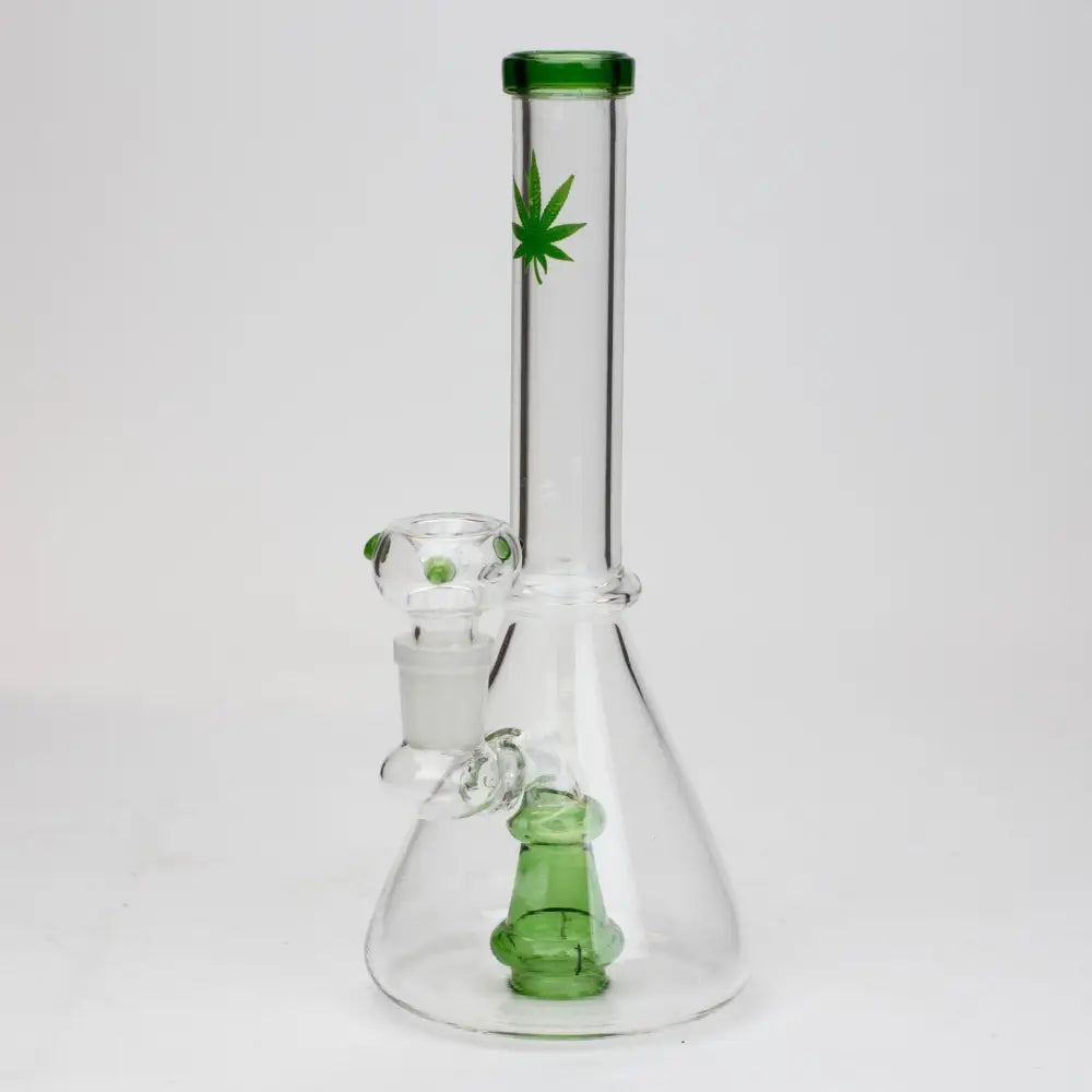 10" Cone diffuser glass bong - empire420BongsGreen190773779249-GREEN