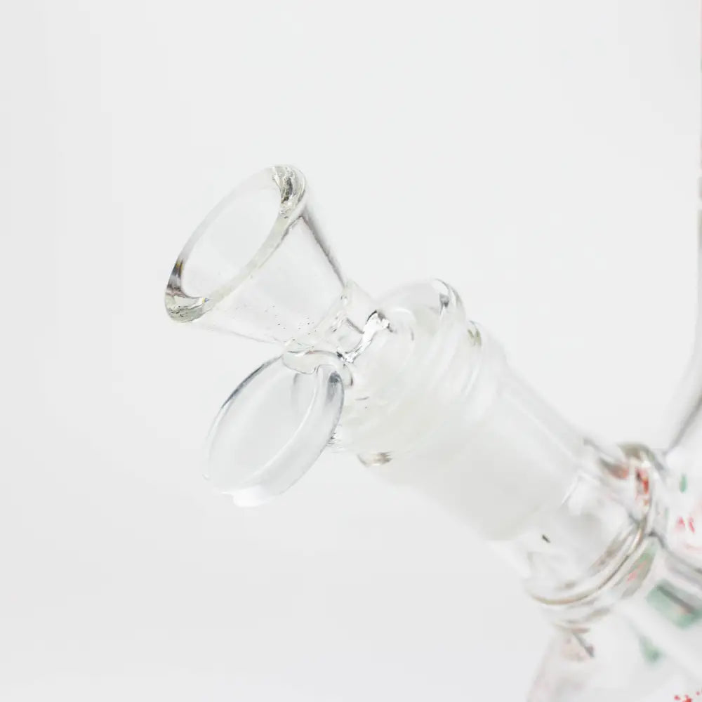 10" RM decal Glow in the dark glass water bong_4