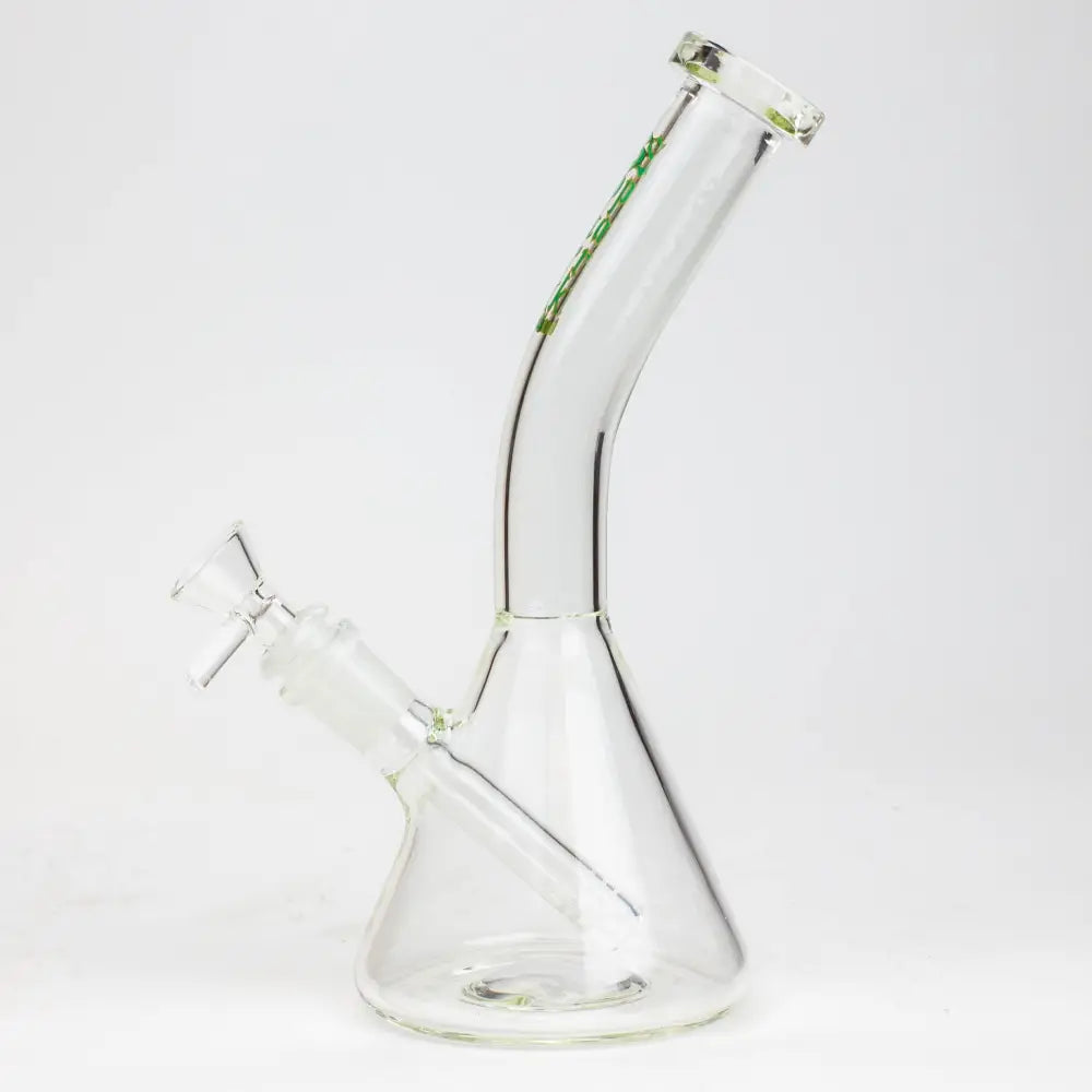 10" SPARK beaker thick glass bent neck water bong_8