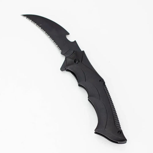 10" Tiger-USA® Pocket Knife-Serrated Blade [DT-1-BK-S]_0