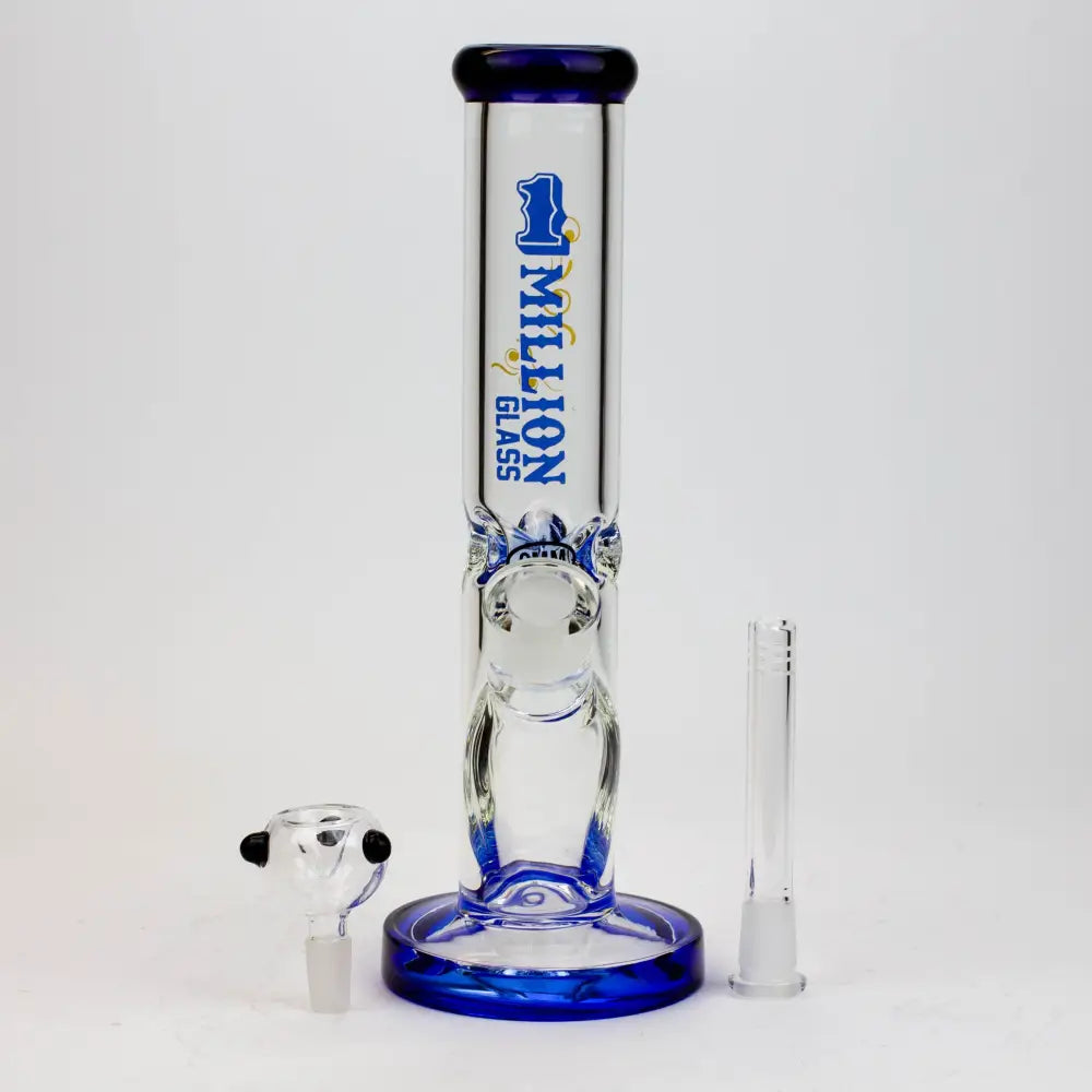 11" 1-MILLION Glass / 9mm / glass tube water bong_3