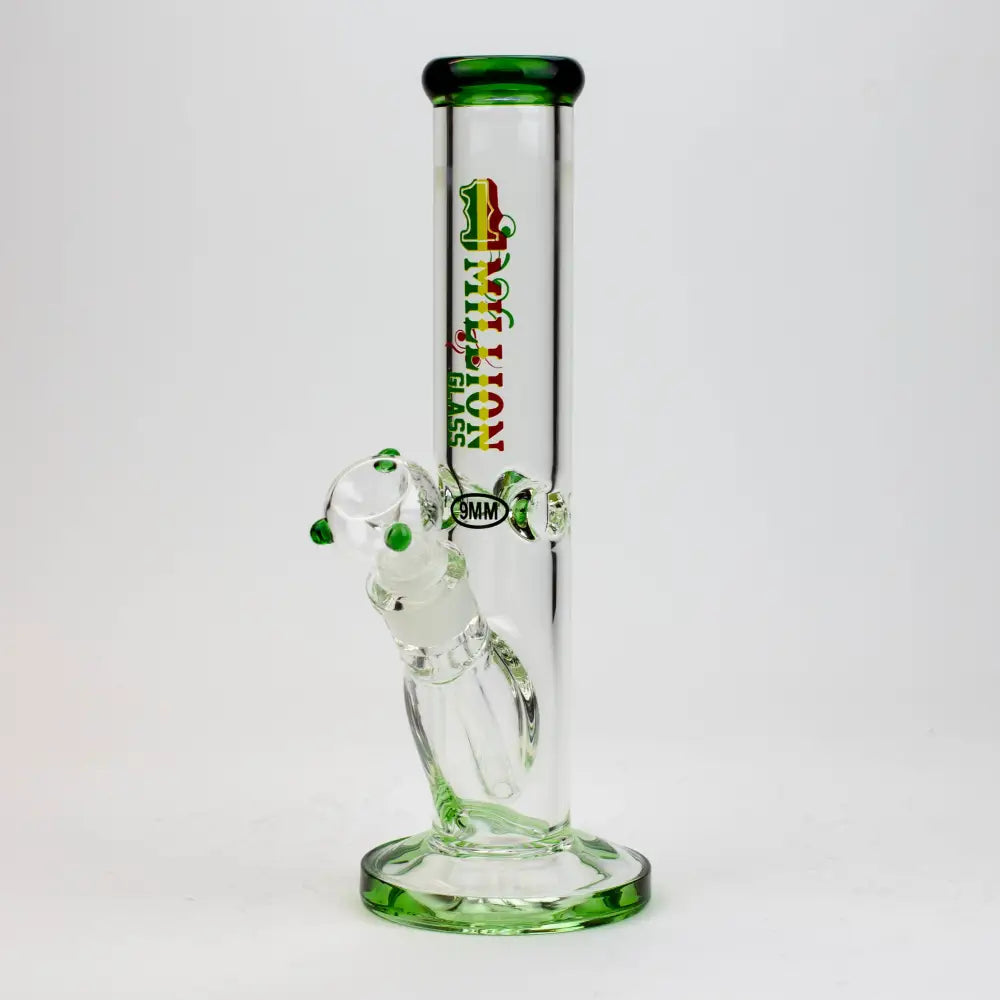 11" 1-MILLION Glass / 9mm / glass tube water bong_6