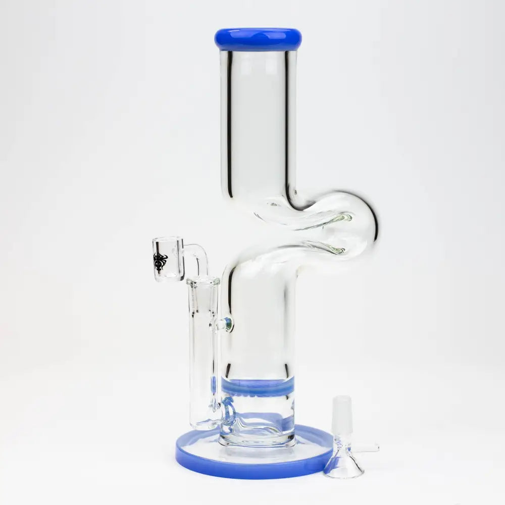 11.5" 2-in-1 7mm Kink Zong glass water bong [AKG003]_6