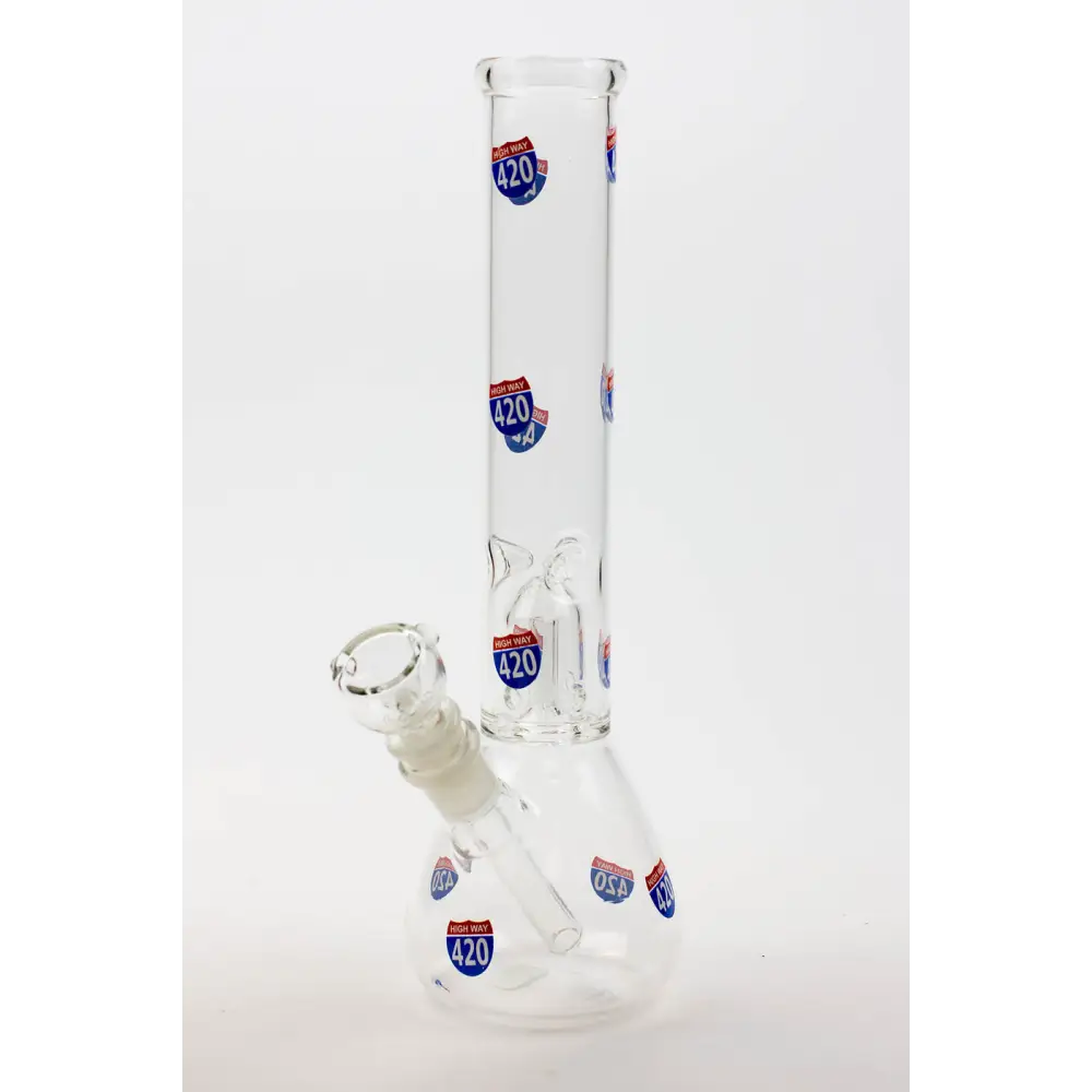 11.5" single dome percolator glass water bong_7