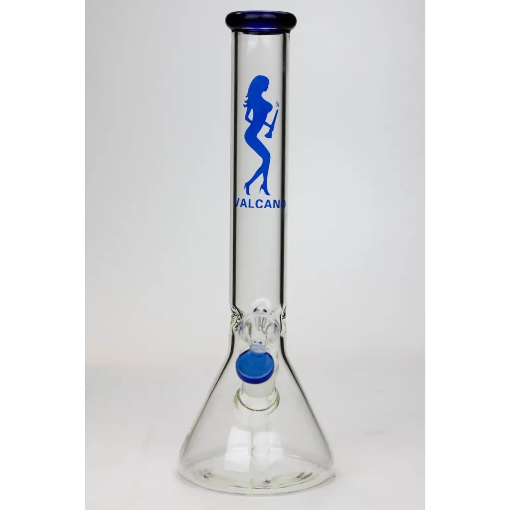 11.5" Valcano beaker glass water bong_13