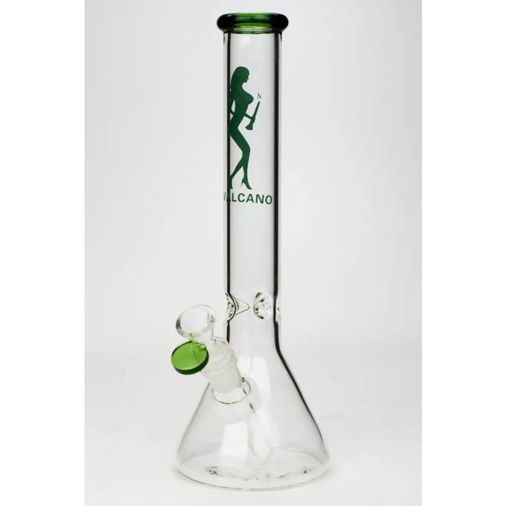 11.5" Valcano beaker glass water bong_10