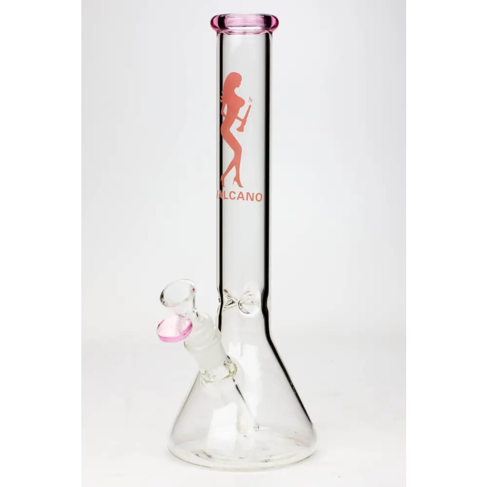 11.5" Valcano beaker glass water bong_9