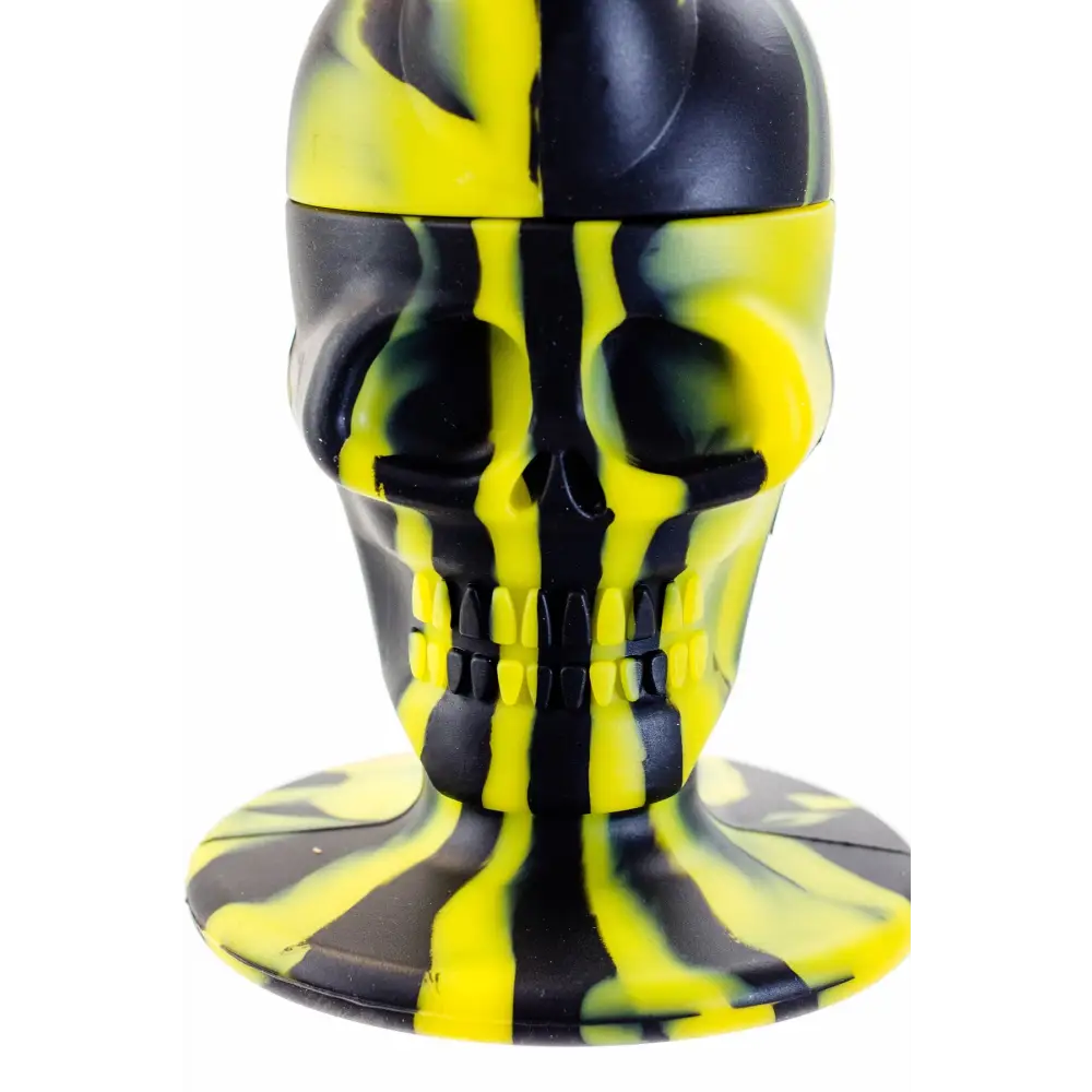 11" Genie skull multi colored detachable silicone water bong_9