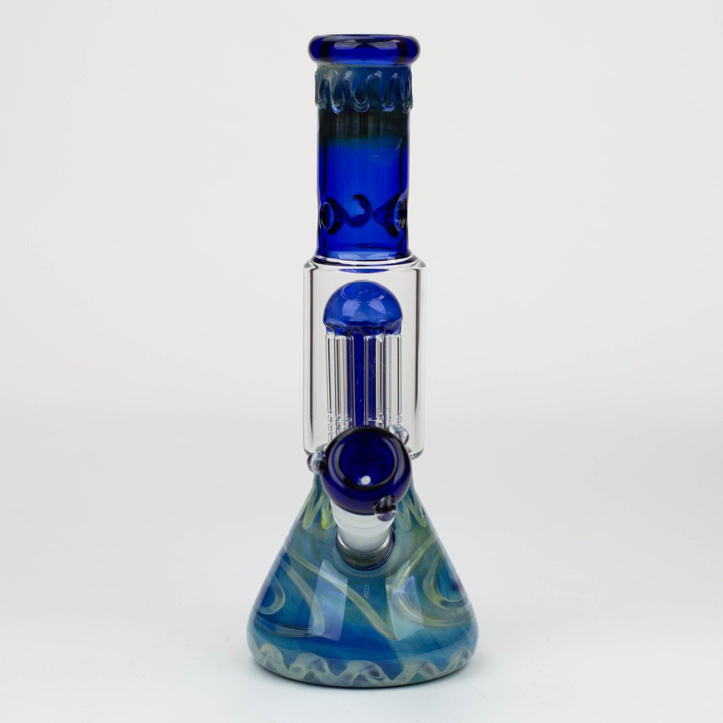 11" Silver fumed glass water bong [WP199]_2