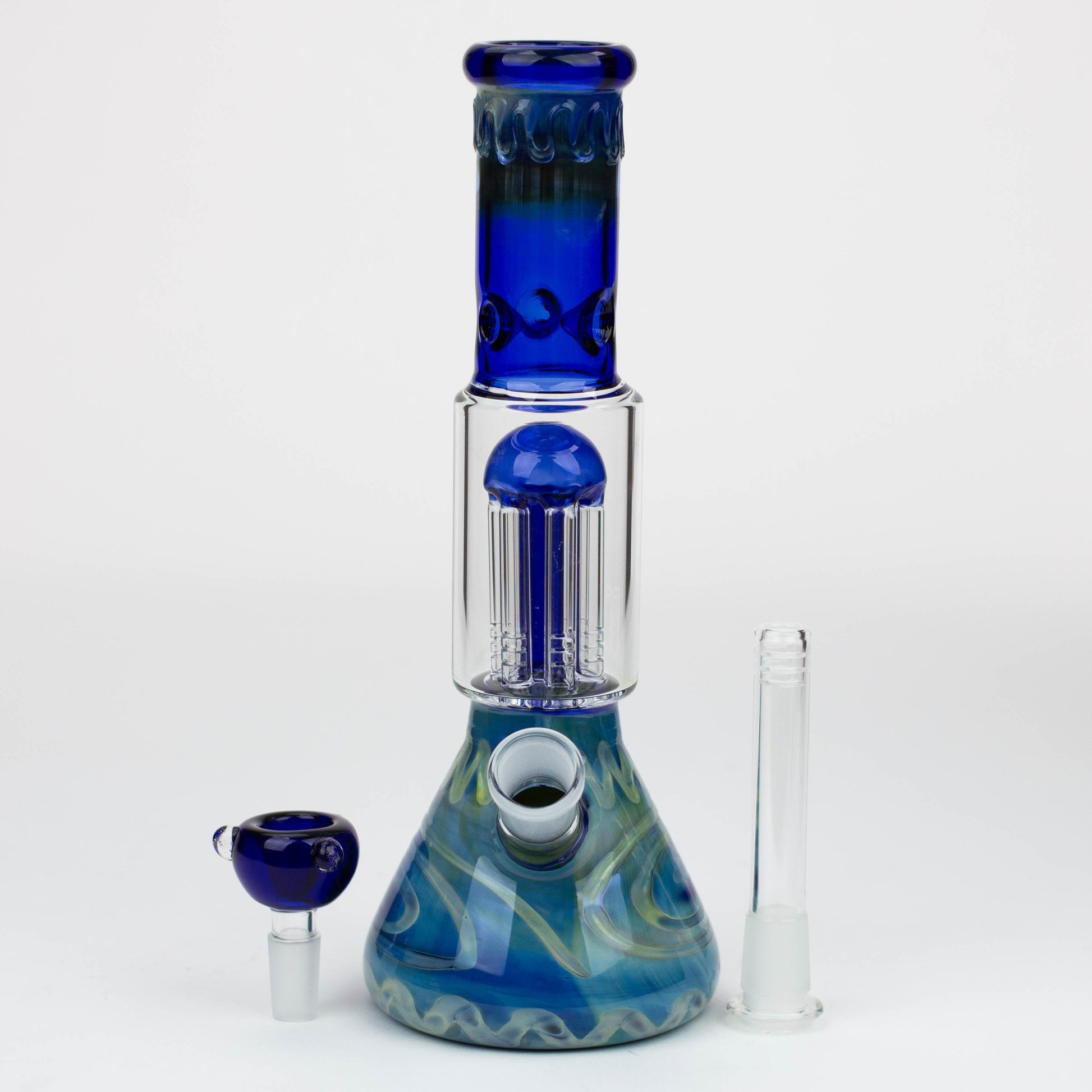 11" Silver fumed glass water bong [WP199]_8