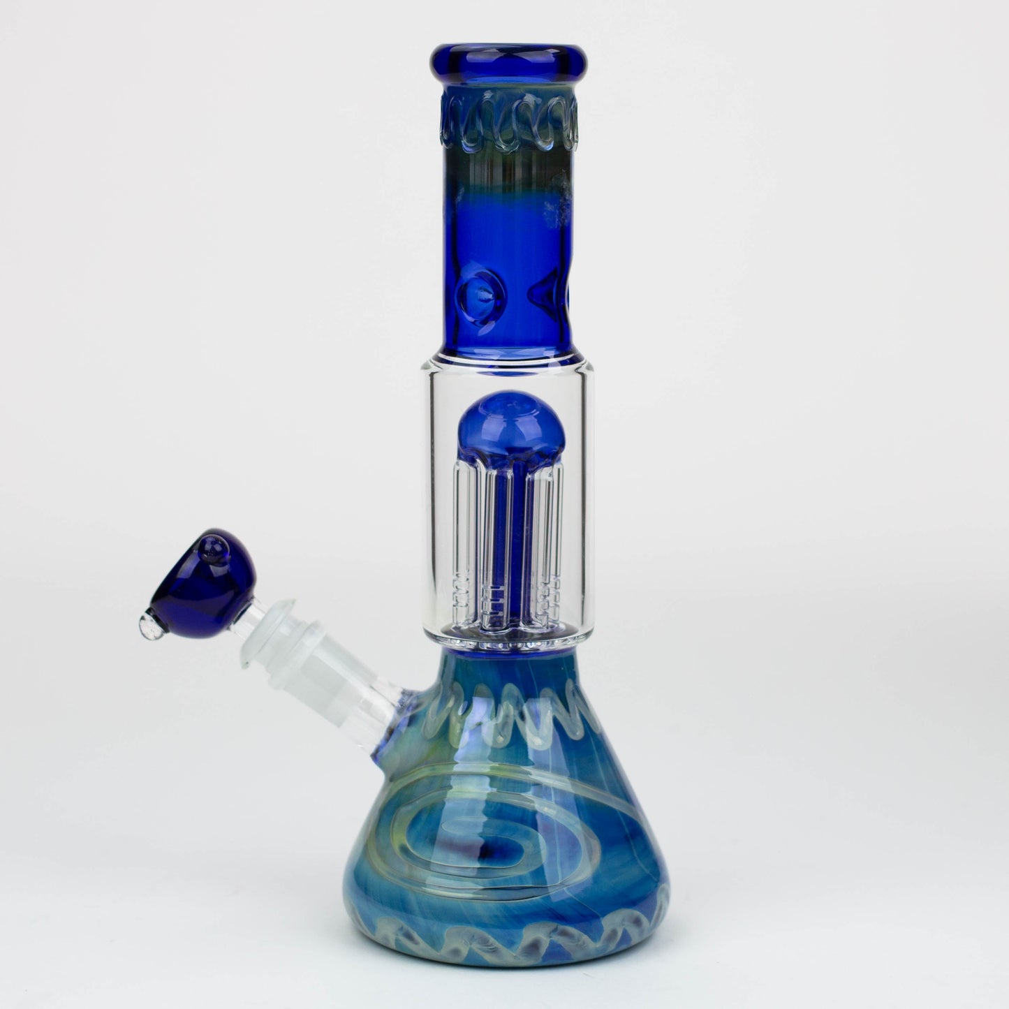 11" Silver fumed glass water bong [WP199]_1