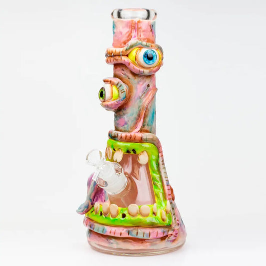 12.5"  Resin 3D artwork 7mm glass beaker water bong [SP2072]_0