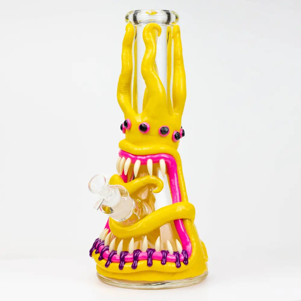 12.5"  Resin 3D artwork 7mm glass beaker water bong [TS102]_7