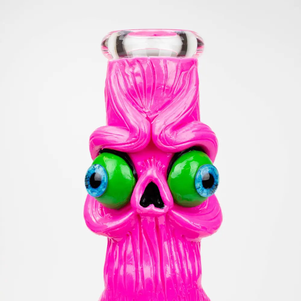 12.5"  Resin 3D artwork 7mm glass beaker water bong [TS103]_3