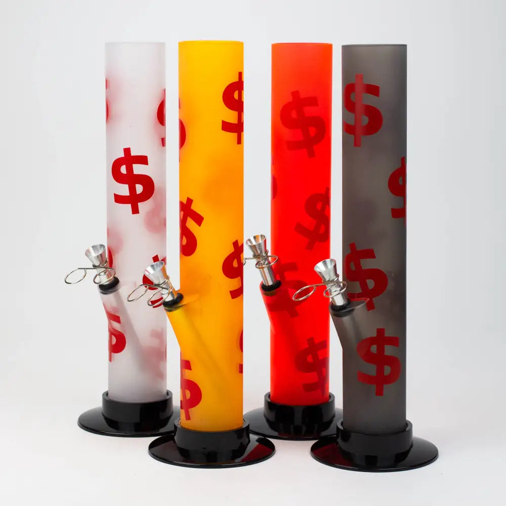 12" acrylic water pipe assorted [FAM-C]_0