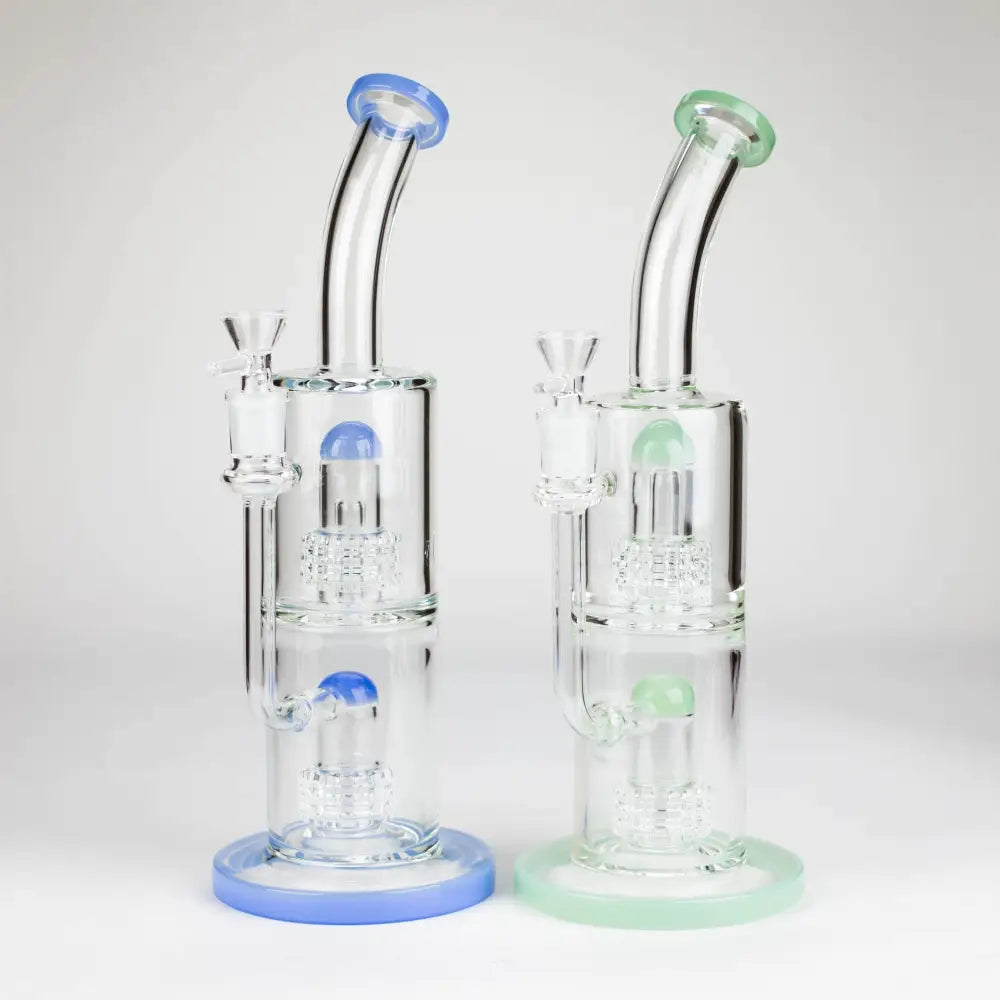 12″ Bent neck Glass Bong [C1539]_0