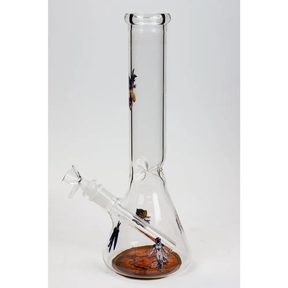 12" Cartoon beaker glass water bong_11