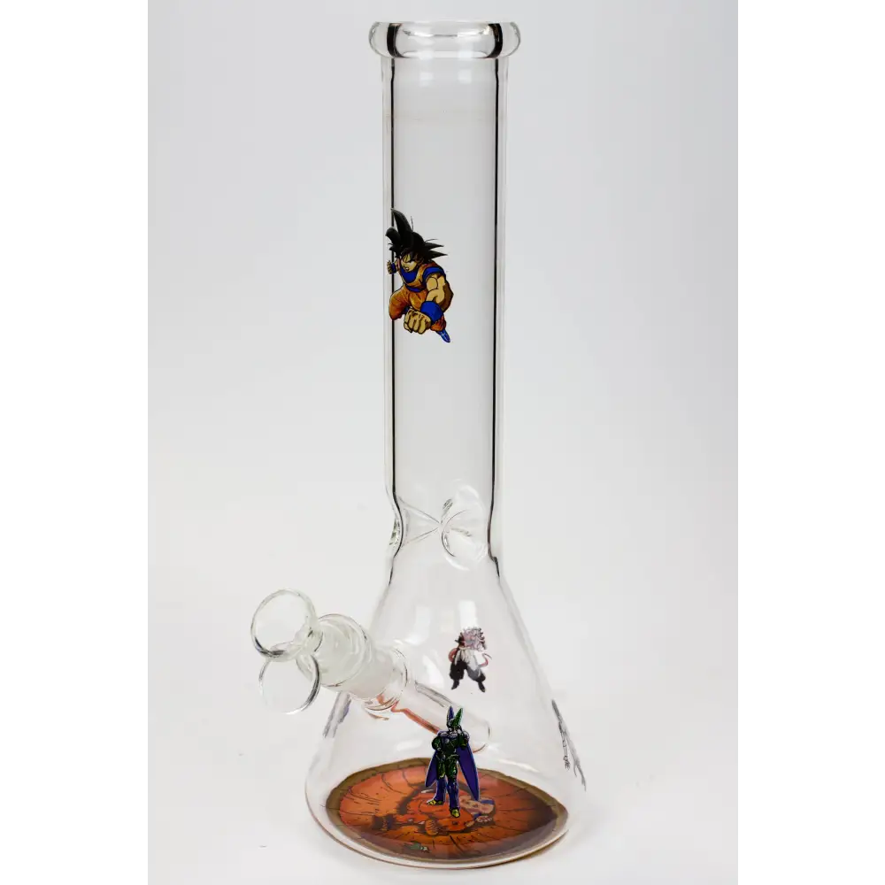 12" Cartoon beaker glass water bong_7