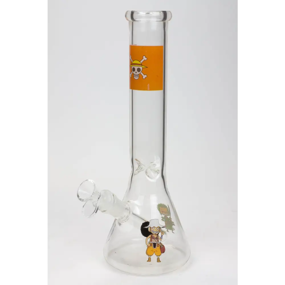 12" Cartoon beaker glass water bong_4