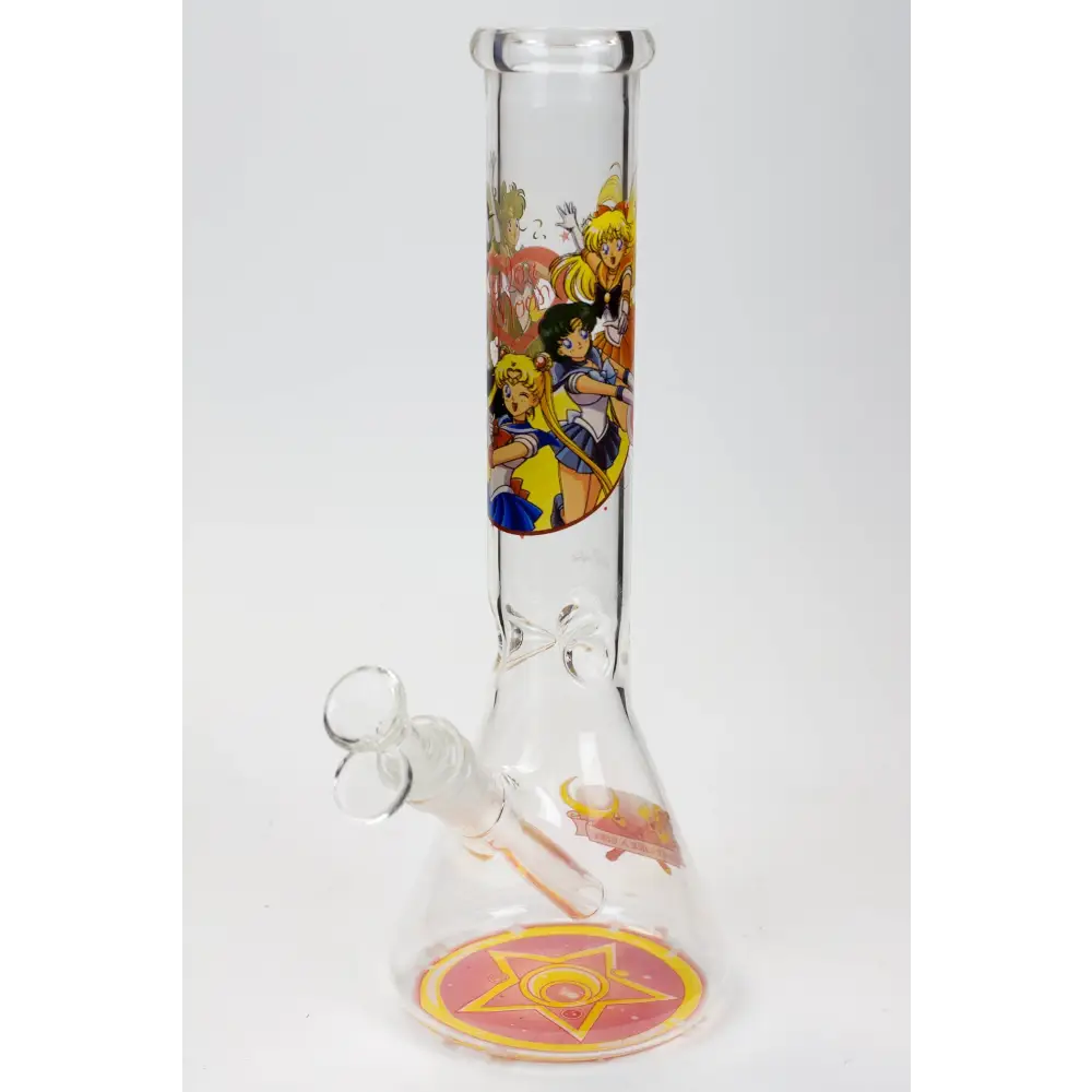 12" Cartoon beaker glass water bong_8