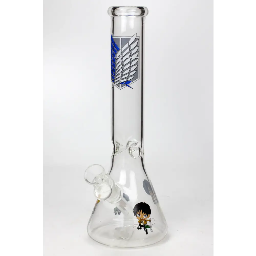 12" Cartoon beaker glass water bong_5