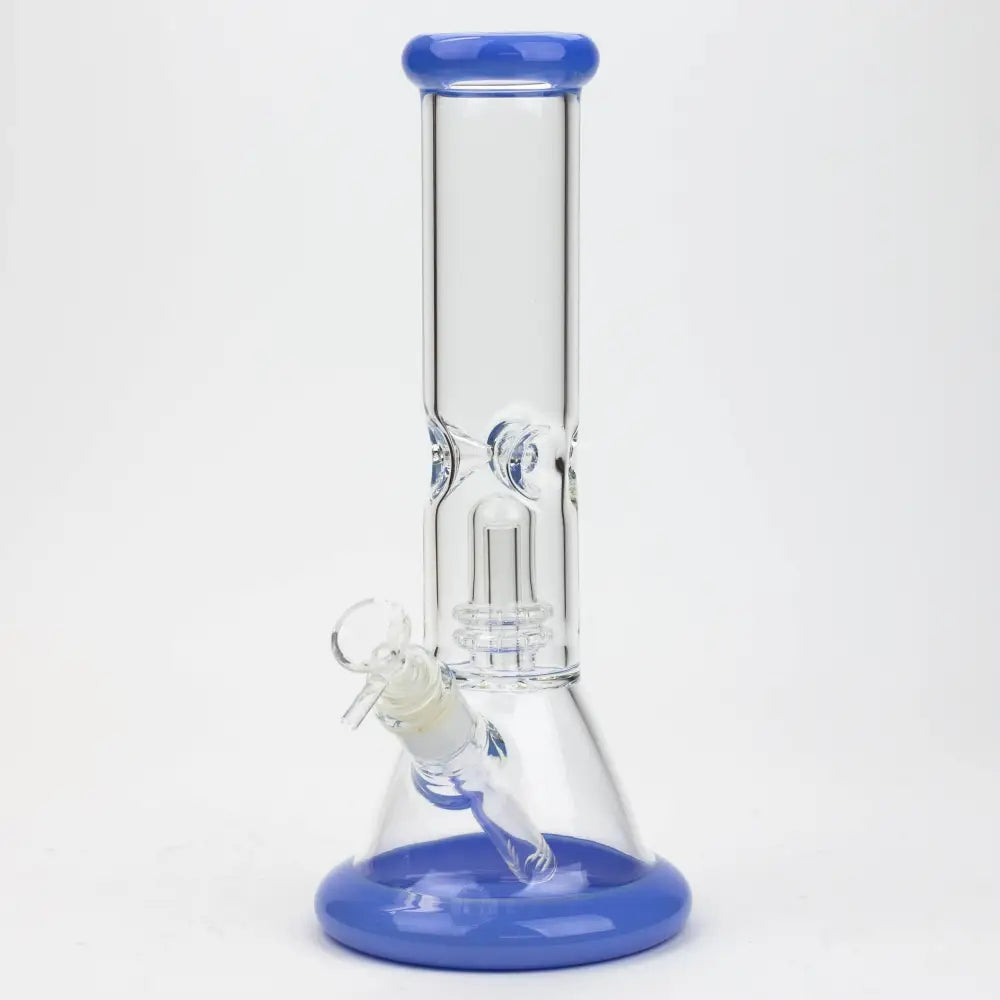 12" Color Bottom Glass Bong with shower head [C1503]_10