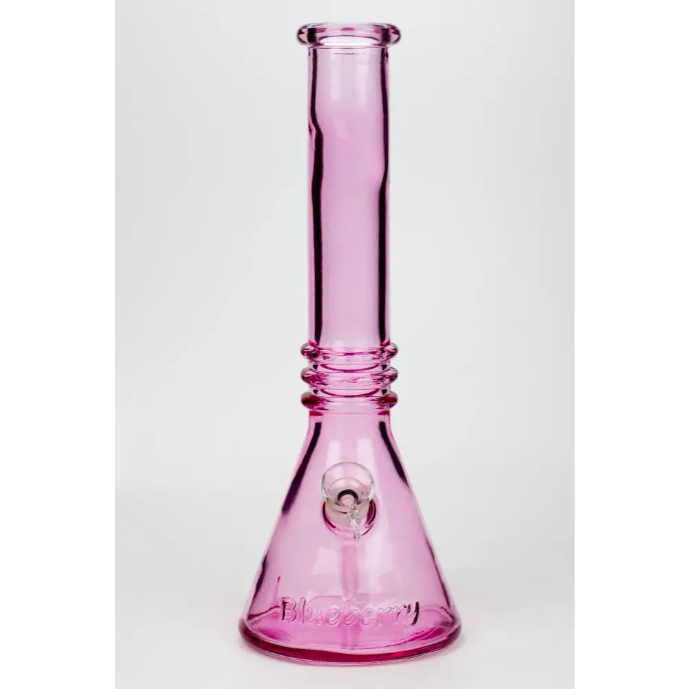 12" colored soft glass water bong_12