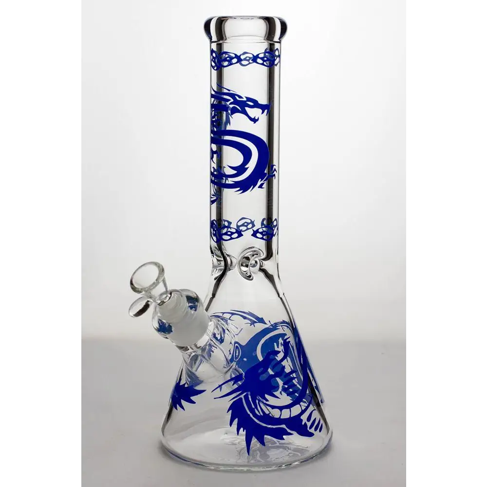 12" Dragon 9 mm thick glass beaker bong_4