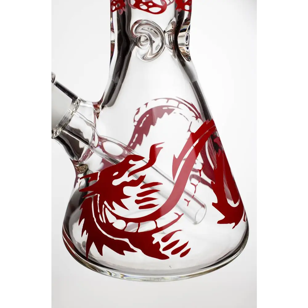 12" Dragon 9 mm thick glass beaker bong_8