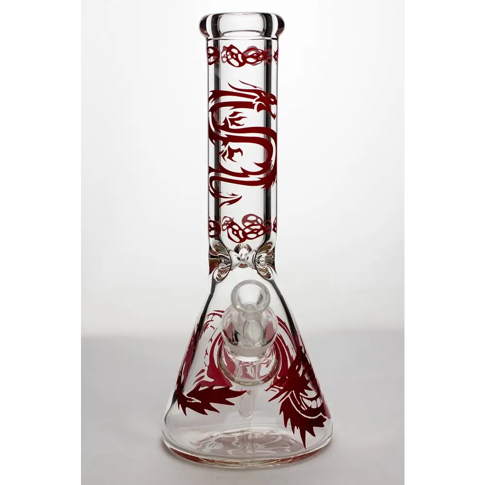 12" Dragon 9 mm thick glass beaker bong_6