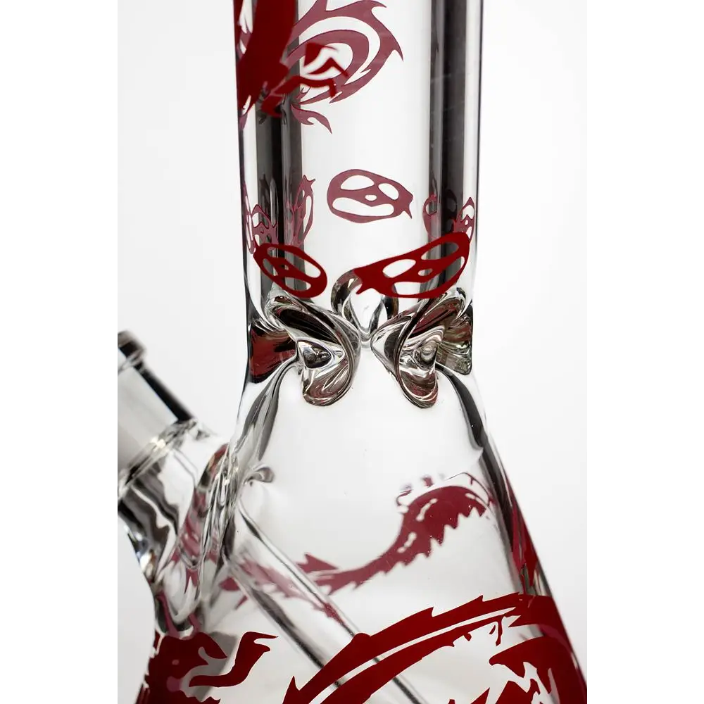 12" Dragon 9 mm thick glass beaker bong_7