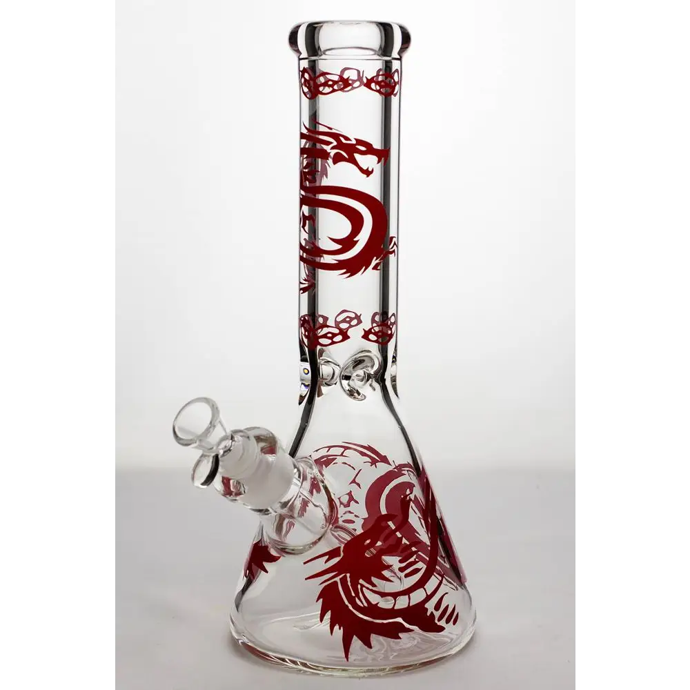 12" Dragon 9 mm thick glass beaker bong_3