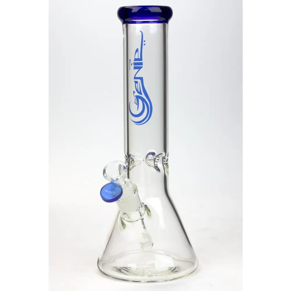 12" Genie Classic beaker glass water bong_12