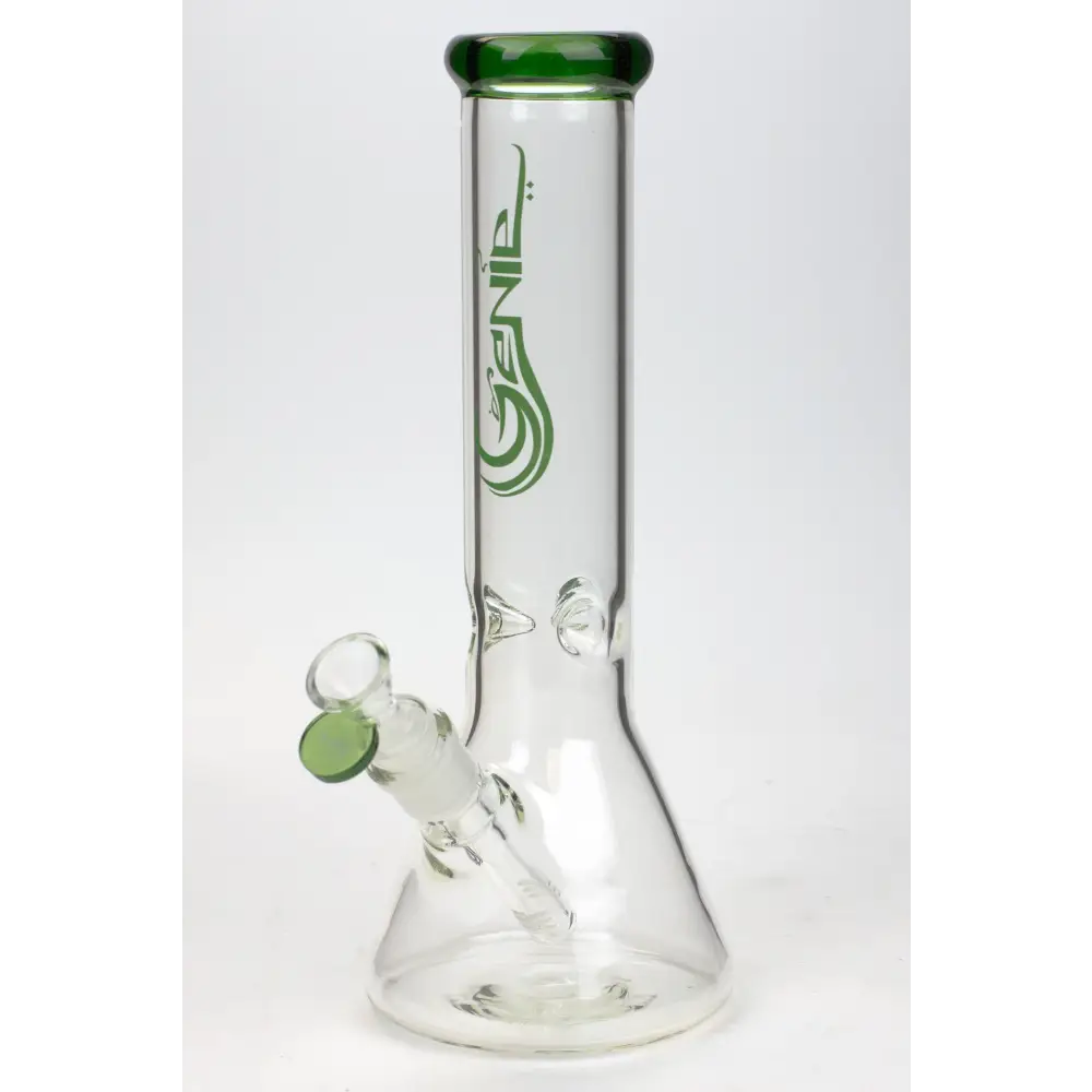 12" Genie Classic beaker glass water bong_8