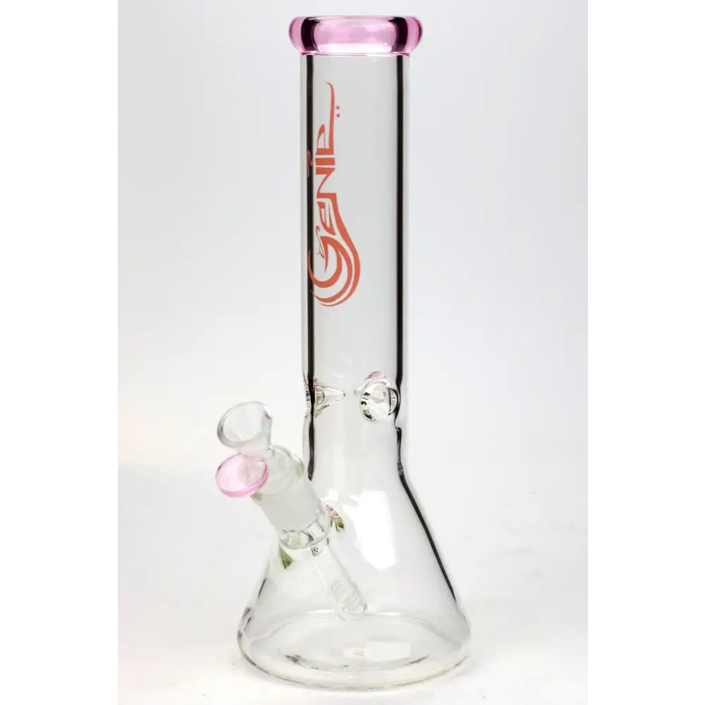 12" Genie Classic beaker glass water bong_9