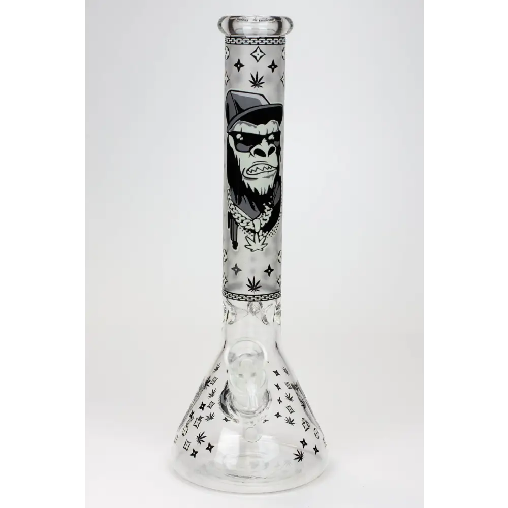 12" Gorilla glass water bong-Glow in the dark_9