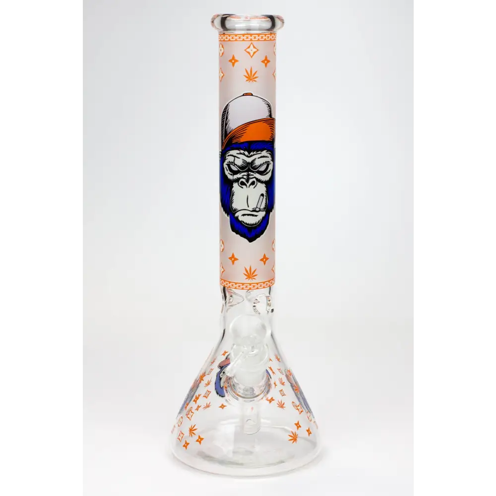 12" Gorilla glass water bong-Glow in the dark_1