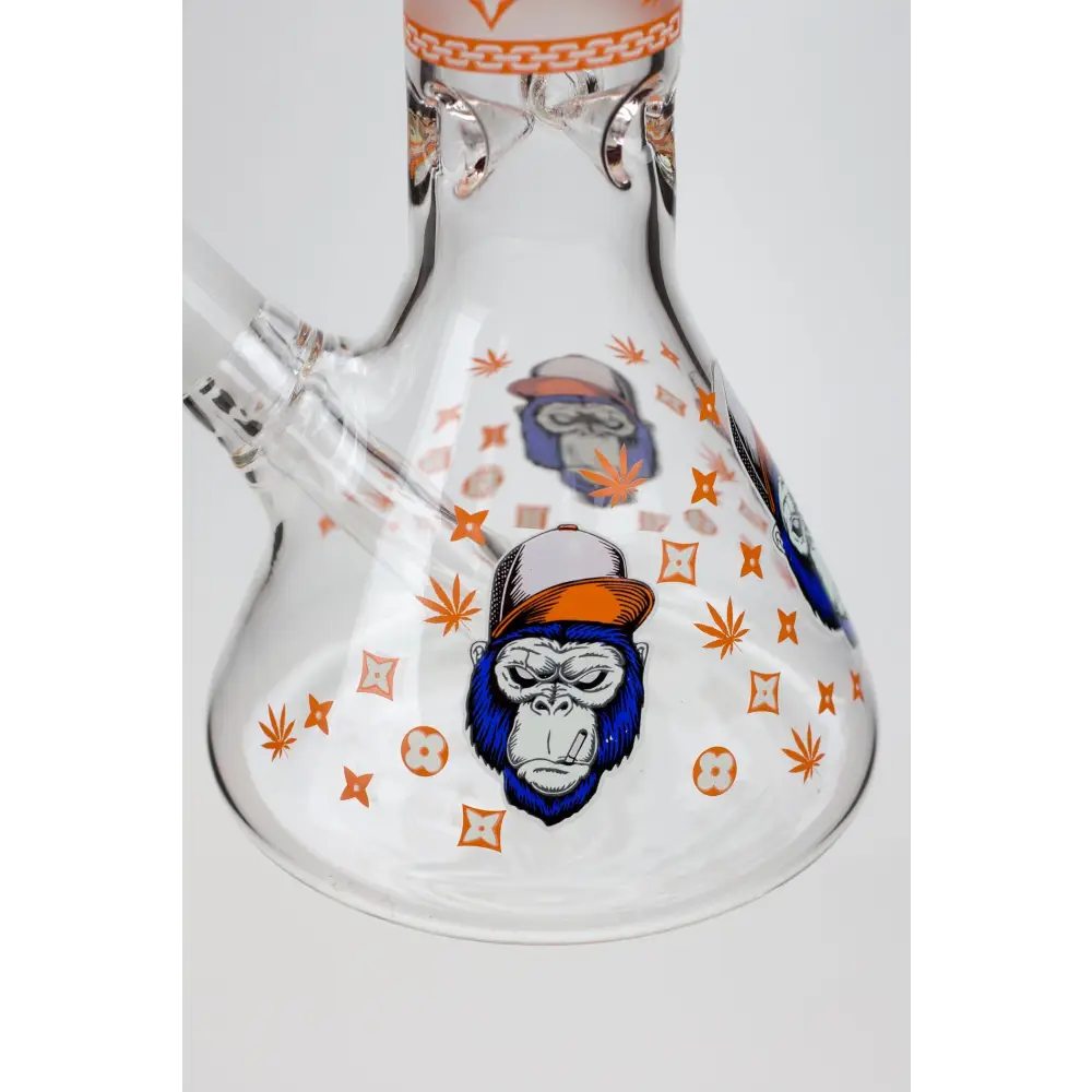 12" Gorilla glass water bong-Glow in the dark_4