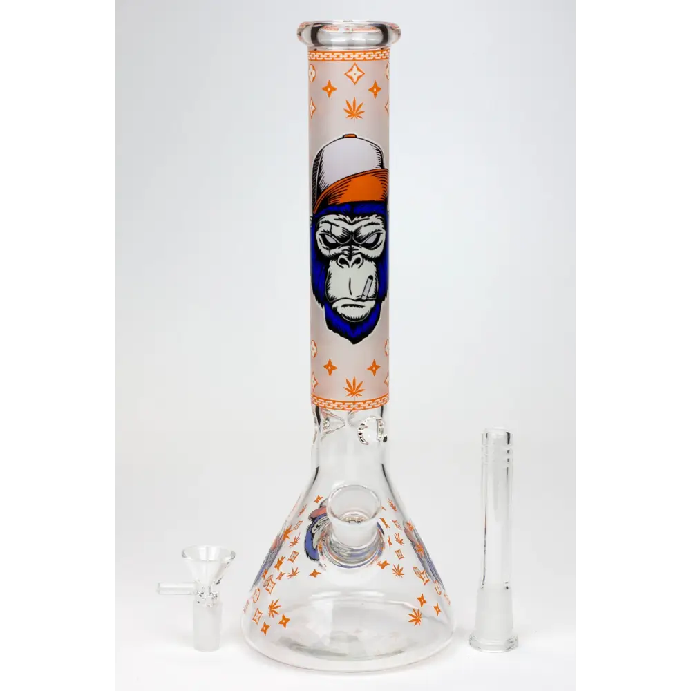 12" Gorilla glass water bong-Glow in the dark_5