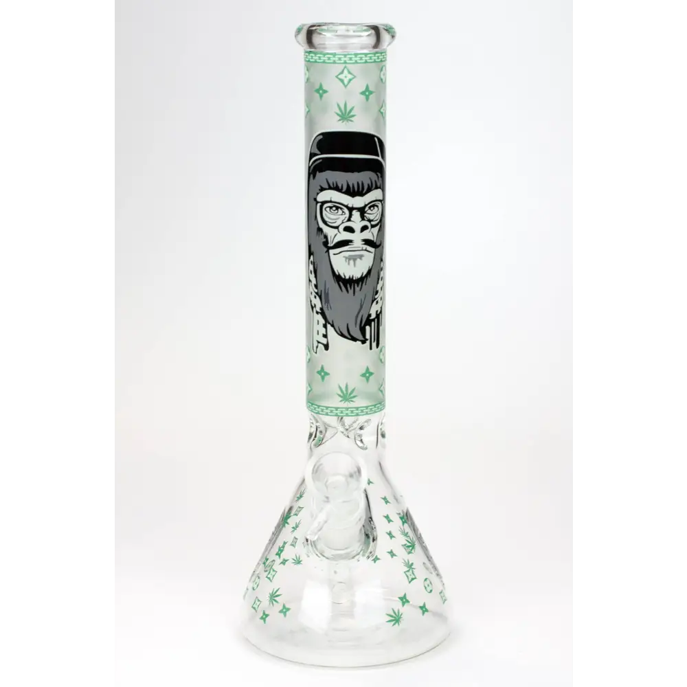 12" Gorilla glass water bong-Glow in the dark_10