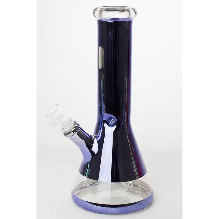 12" Infyniti 7 mm metallic classic beaker bong_9