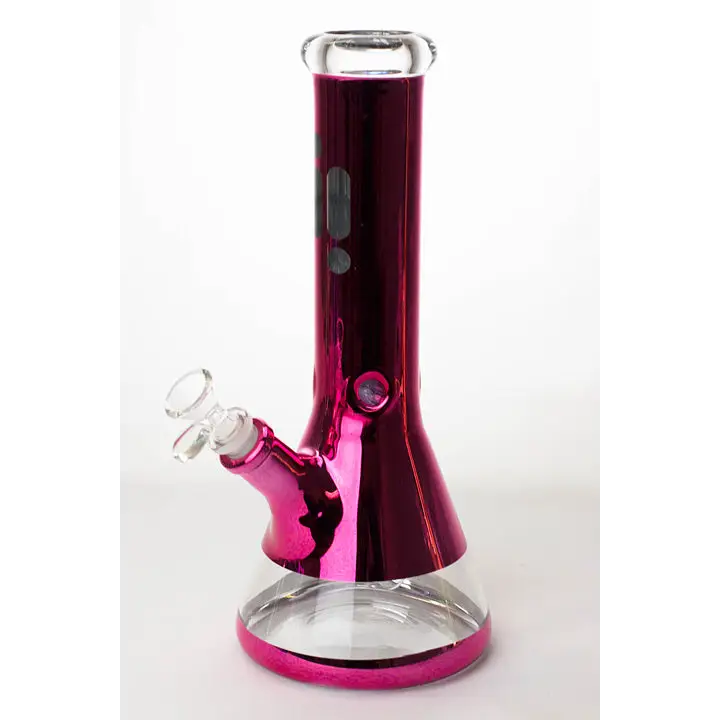 12" Infyniti 7 mm metallic classic beaker bong_8