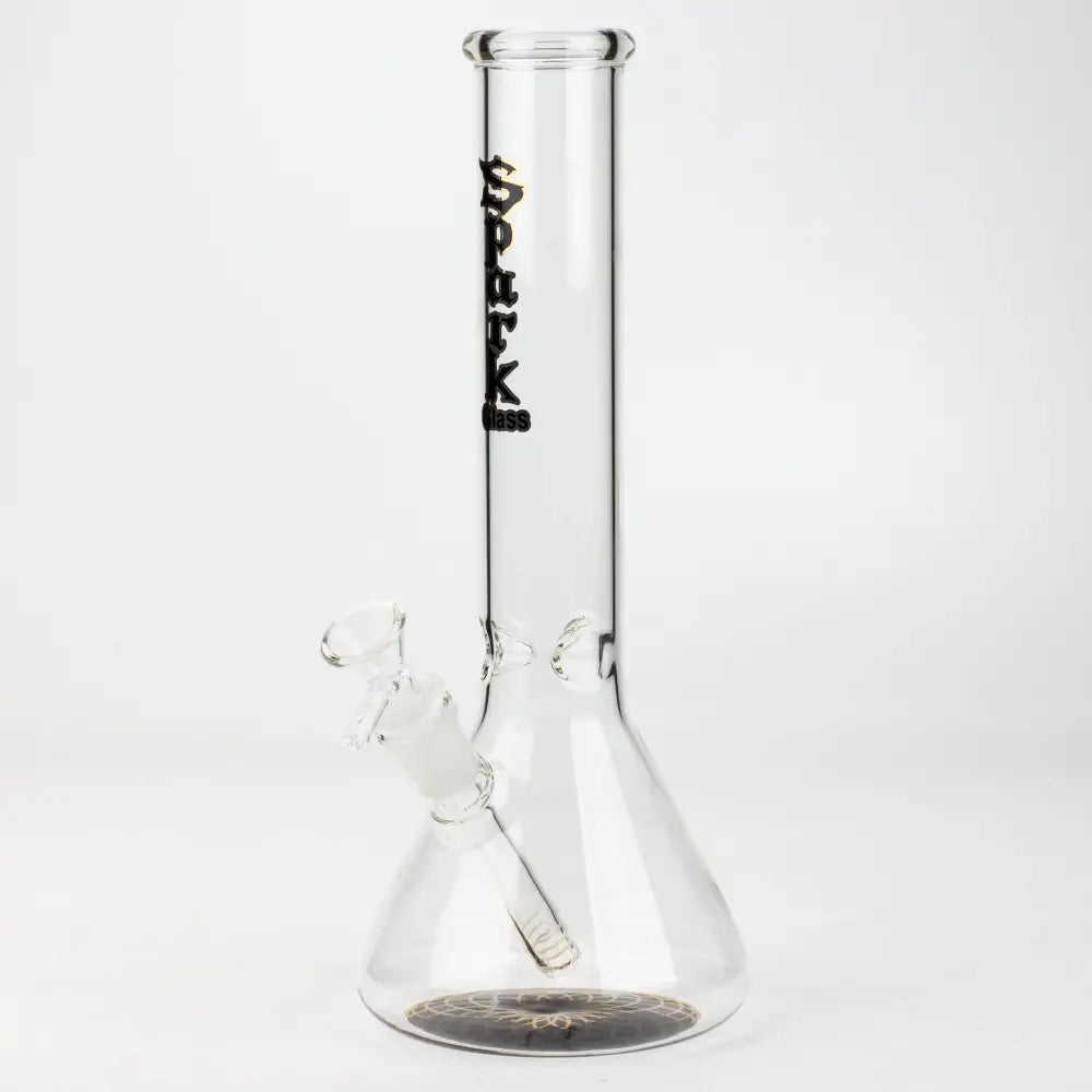 12" SPARK beaker glass water bong_10