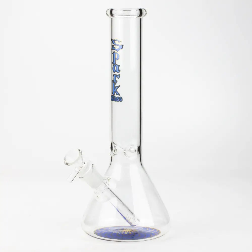 12" SPARK beaker glass water bong_11