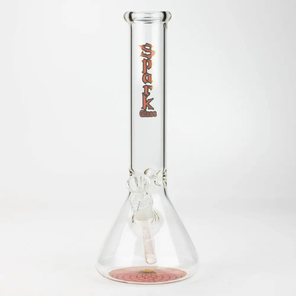 12" SPARK beaker glass water bong_14