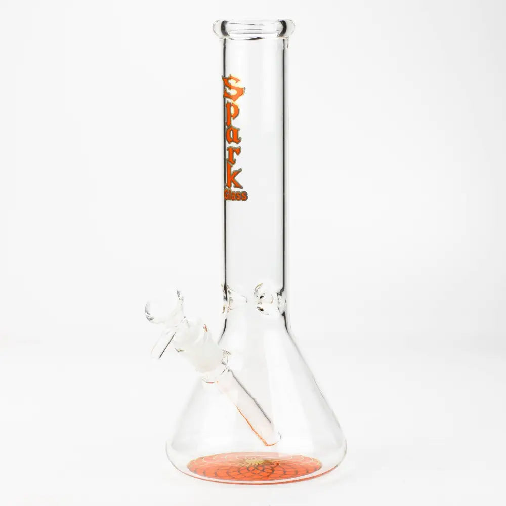 12" SPARK beaker glass water bong_9